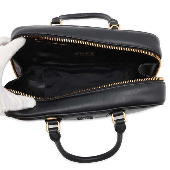 Miu Miu Handbag Arcadi Leather MIUMUU Shoulder Bag Black - Picture 6 of 11